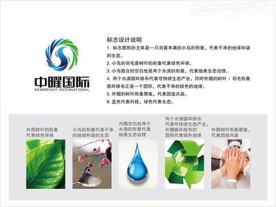 中曜国际环保科技公司标志设计案例图片与创意理念说明-西风东韵
